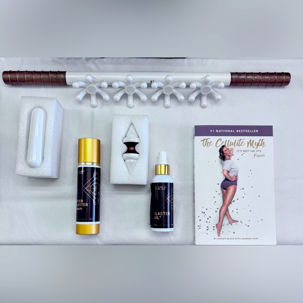 Ashley Black Cellulite Reducing Fascia Layers Kit With Book & Cream